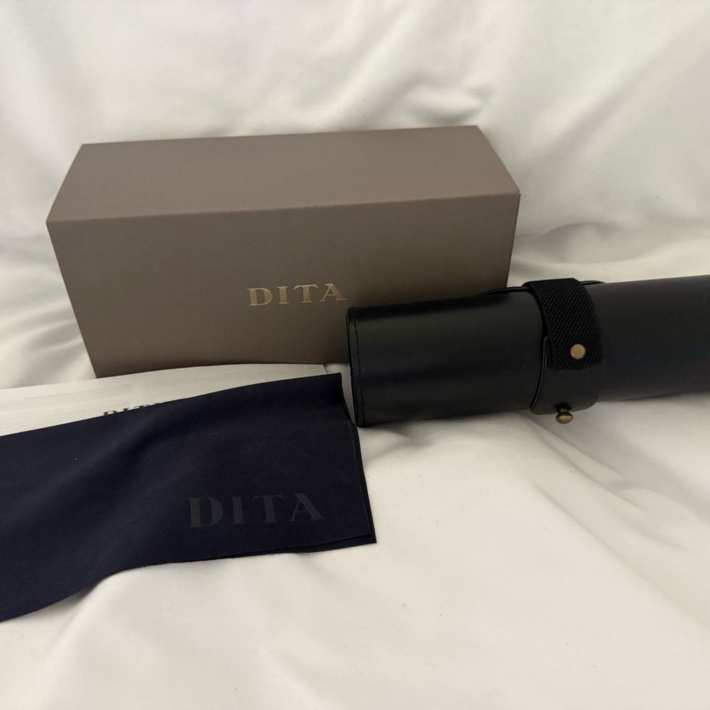 DITA Black Sunglasses Case with Box